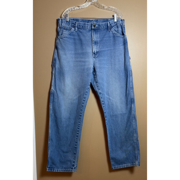 Dickies Carpenter pants Jeans Mens 36x32 Baggy Workwear Carhartt Style Utility - Picture 1 of 4